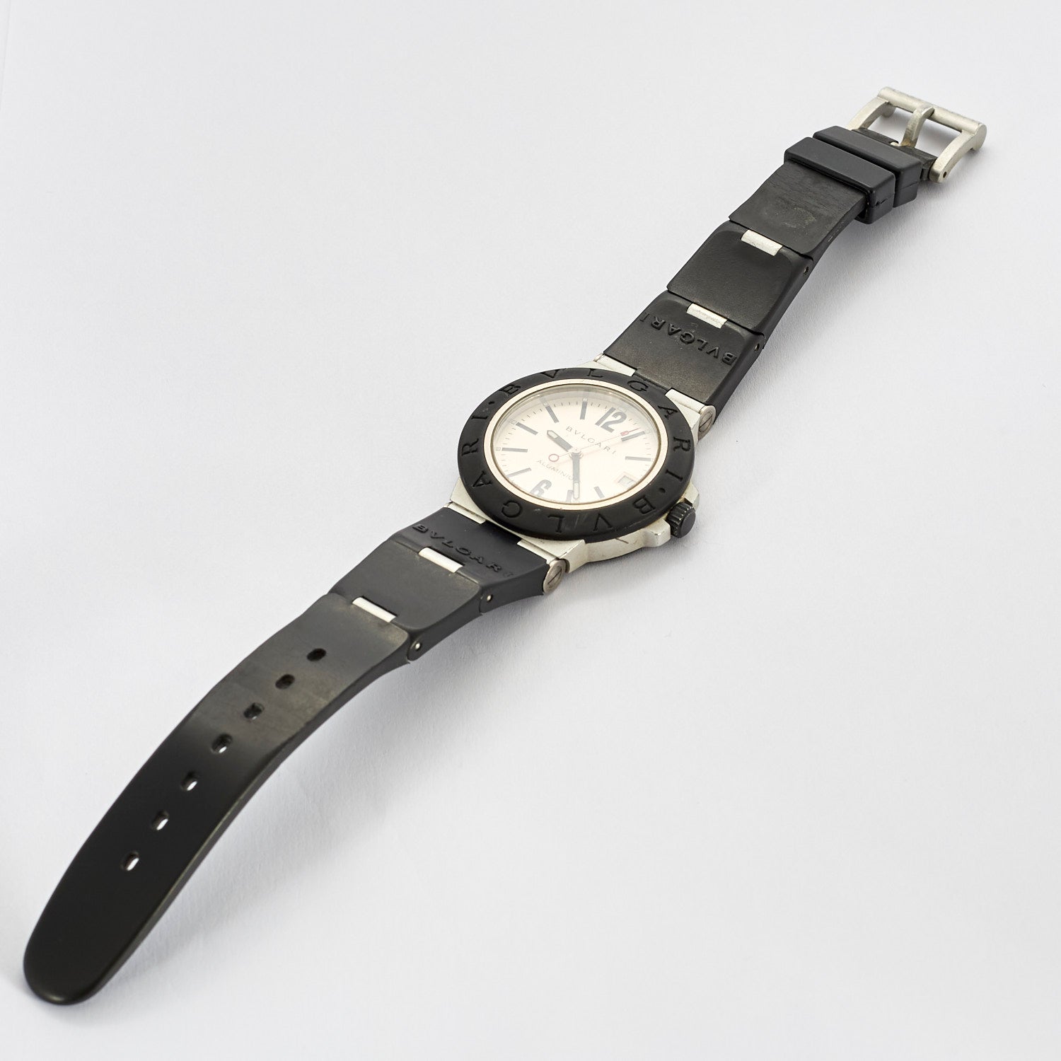 Montre Bvlgari Diagono en aluminium et caoutchouc.
