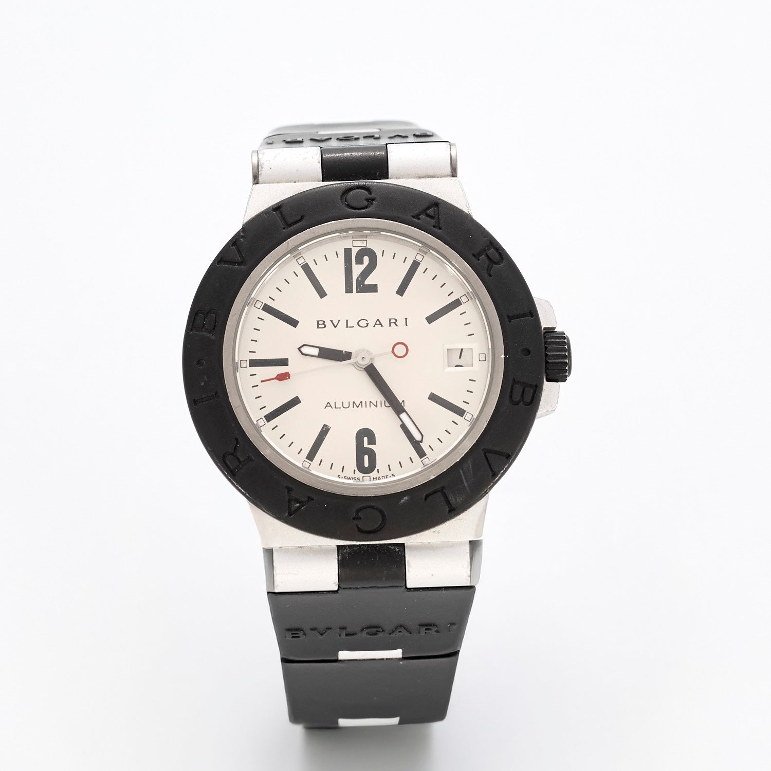 Montre Bvlgari Diagono en aluminium et caoutchouc.
