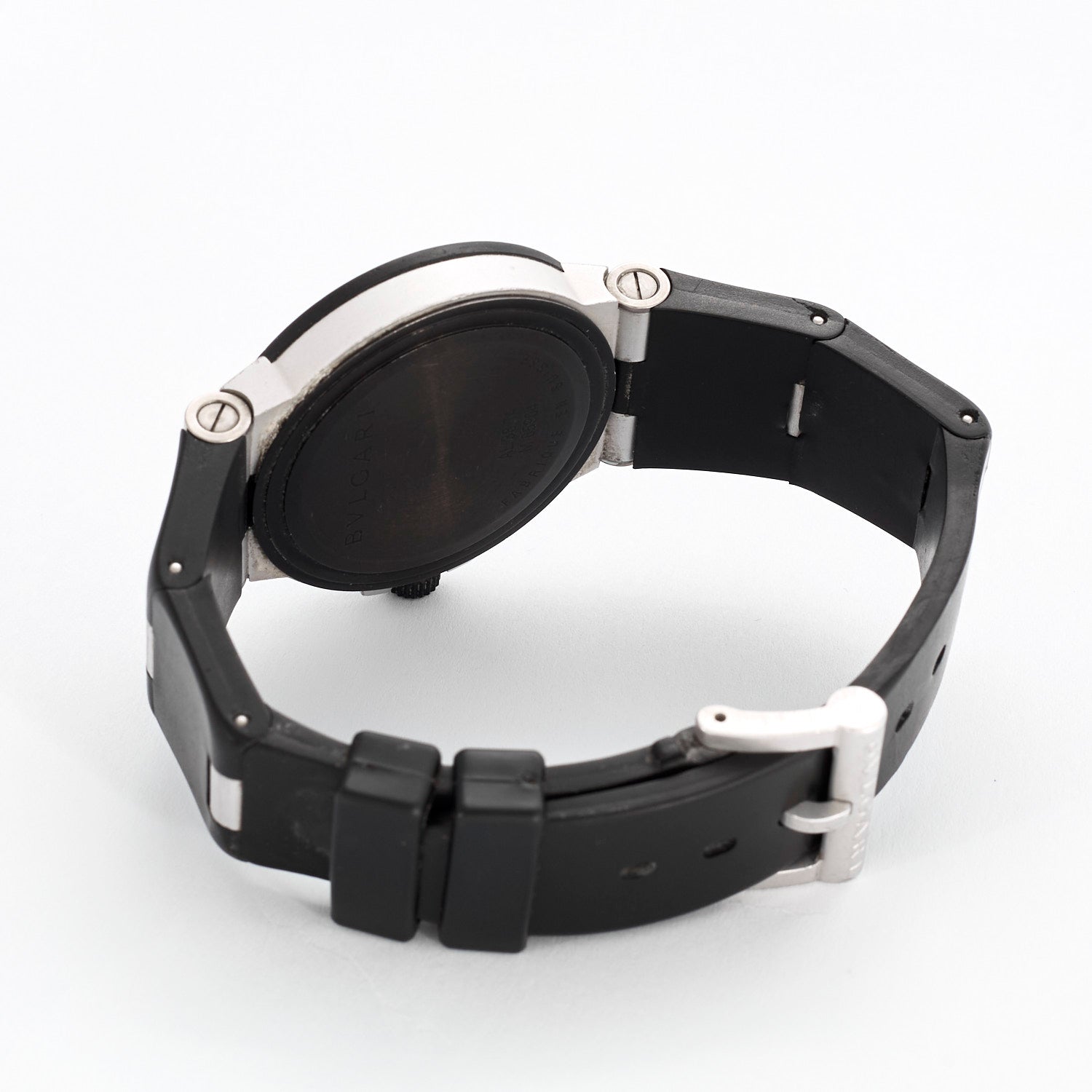 Montre Bvlgari Diagono en aluminium et caoutchouc.
