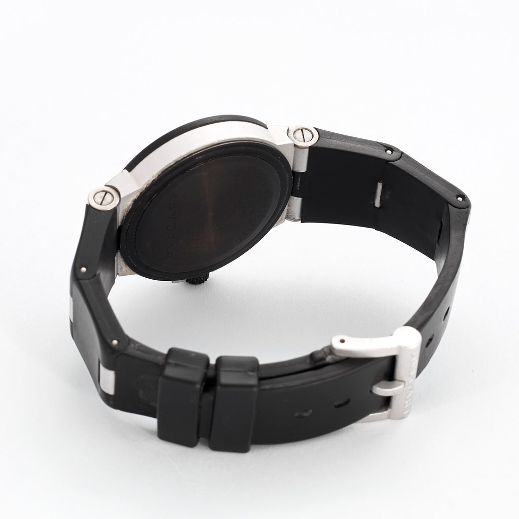 Montre Bvlgari Diagono en aluminium et caoutchouc.