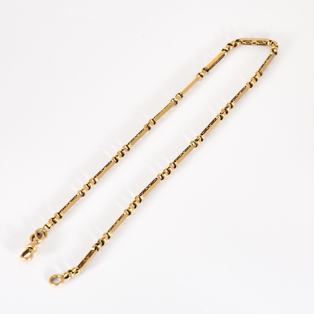 Chaine de montre gousset en or 18k