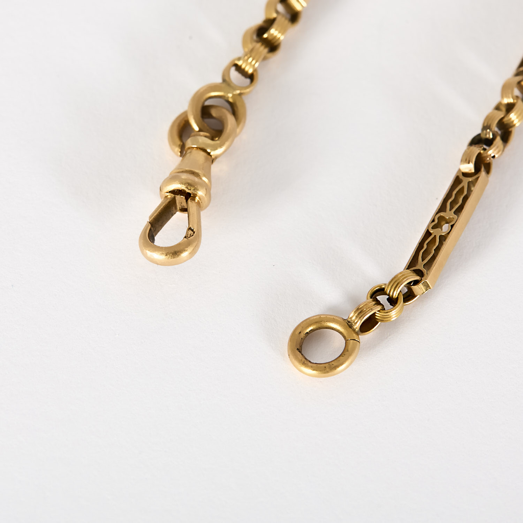 Chaine de montre gousset en or 18k