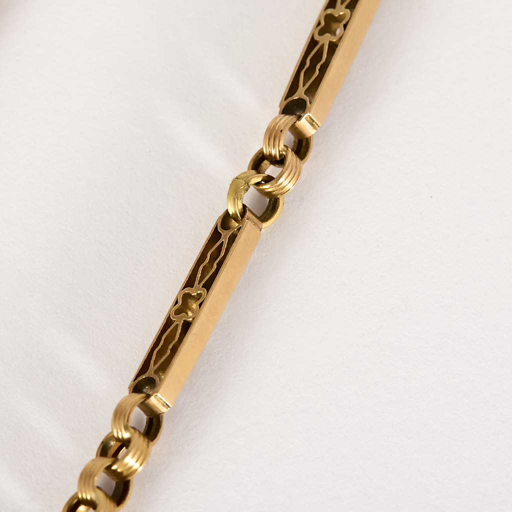 Chaine de montre gousset en or 18k