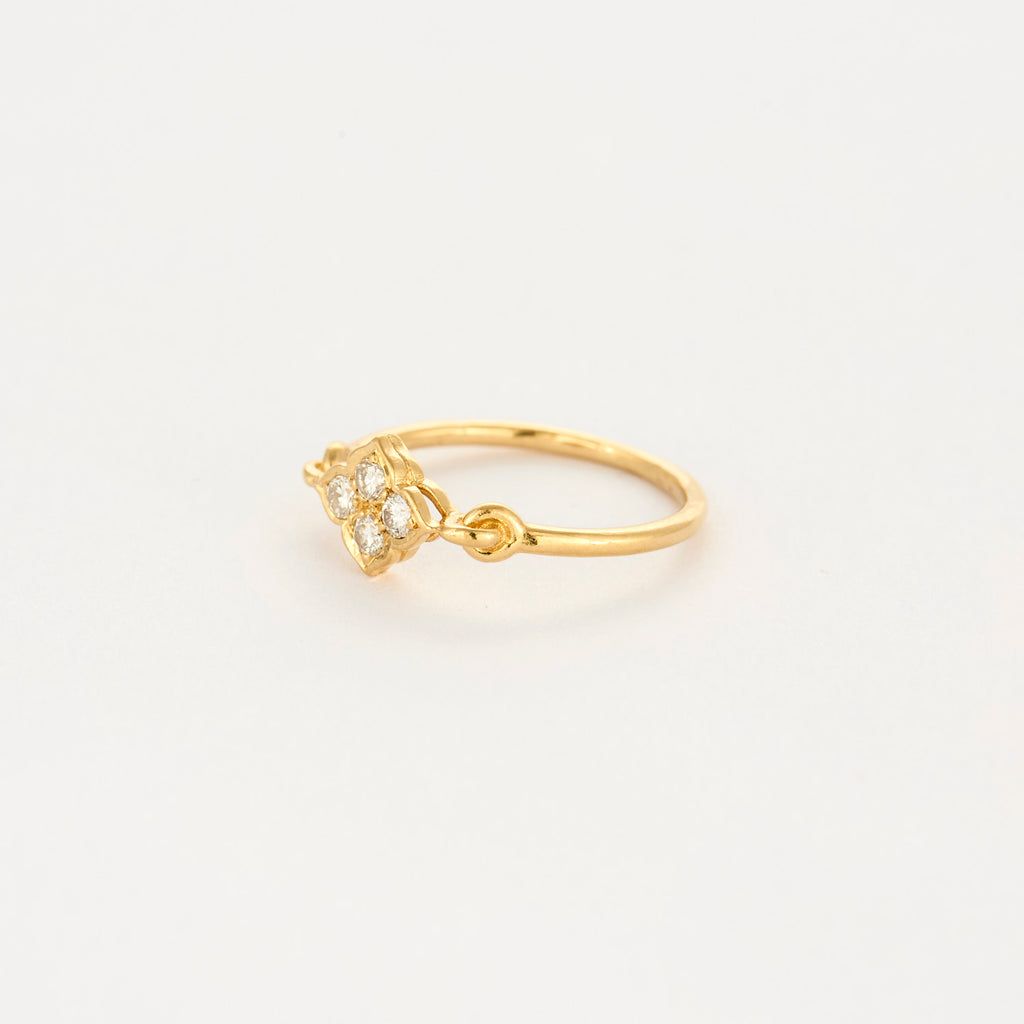 Bague Cartier "Inde Mystérieuse" en or jaune et diamants