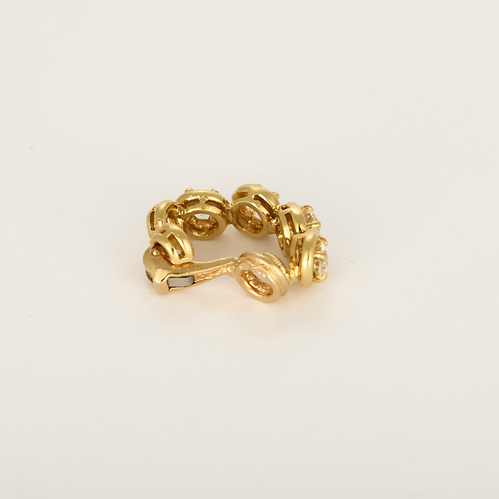 Boucles d'oreille "TABBAH" en or et 2 carats de diamants