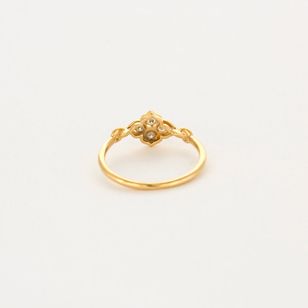 Bague Cartier "Inde Mystérieuse" en or jaune et diamants
