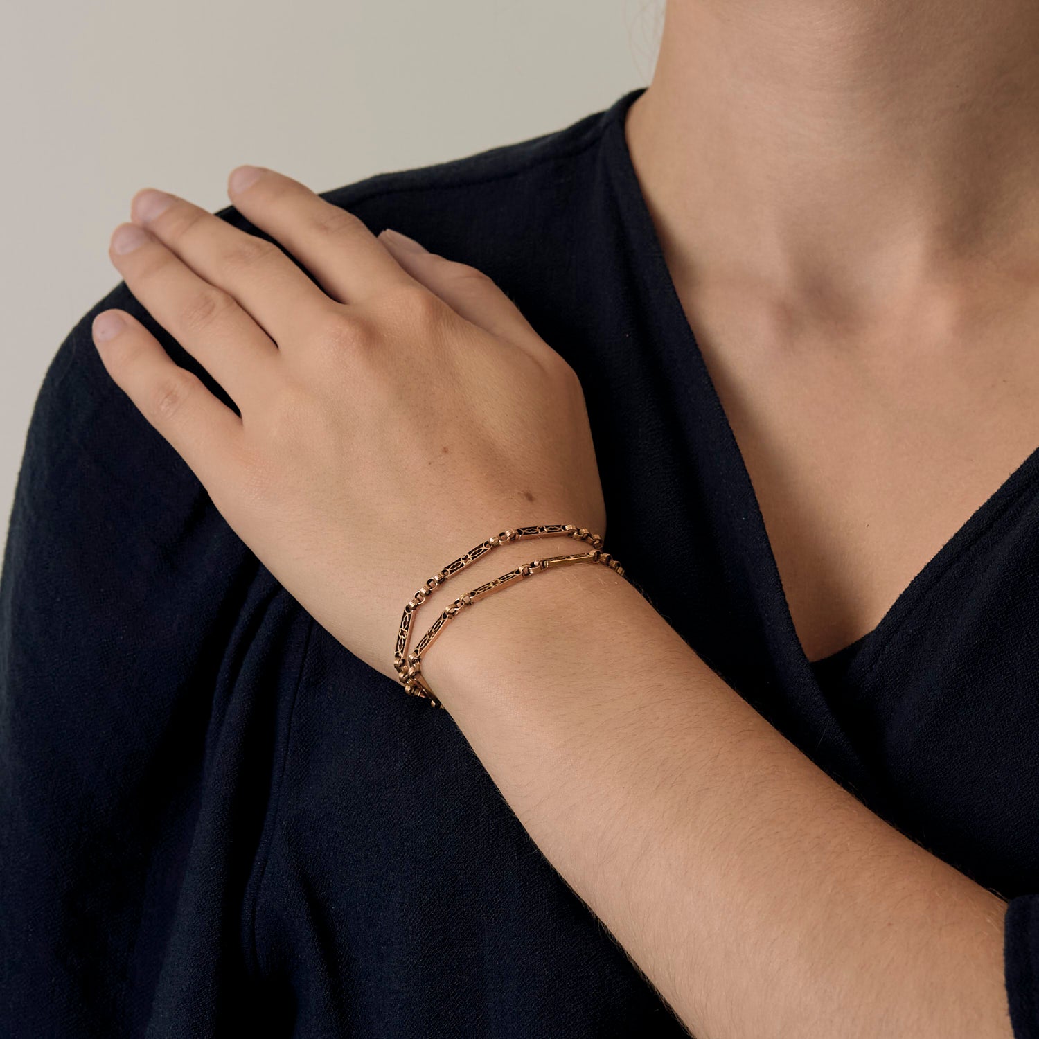 Chaine de montre gousset en or 18k