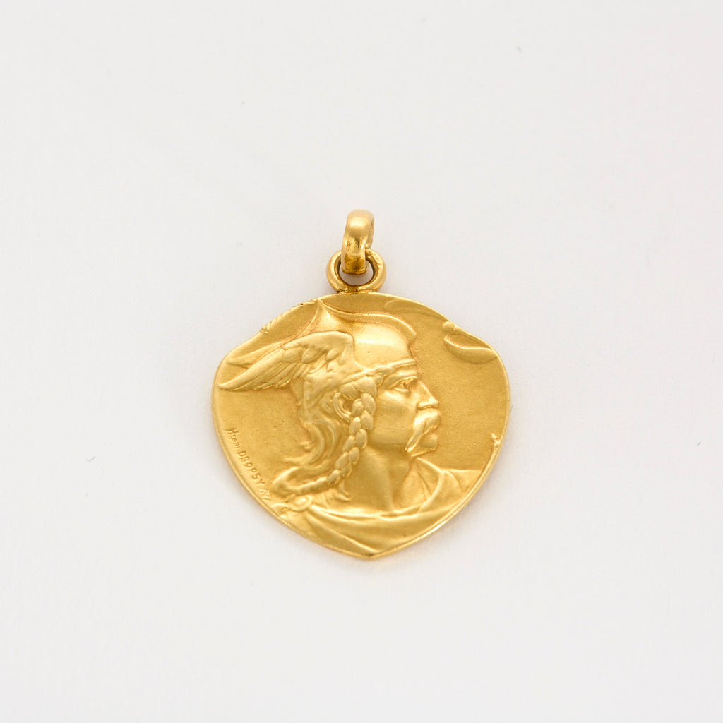 Médaille Vercingétorix & Coq en or jaune