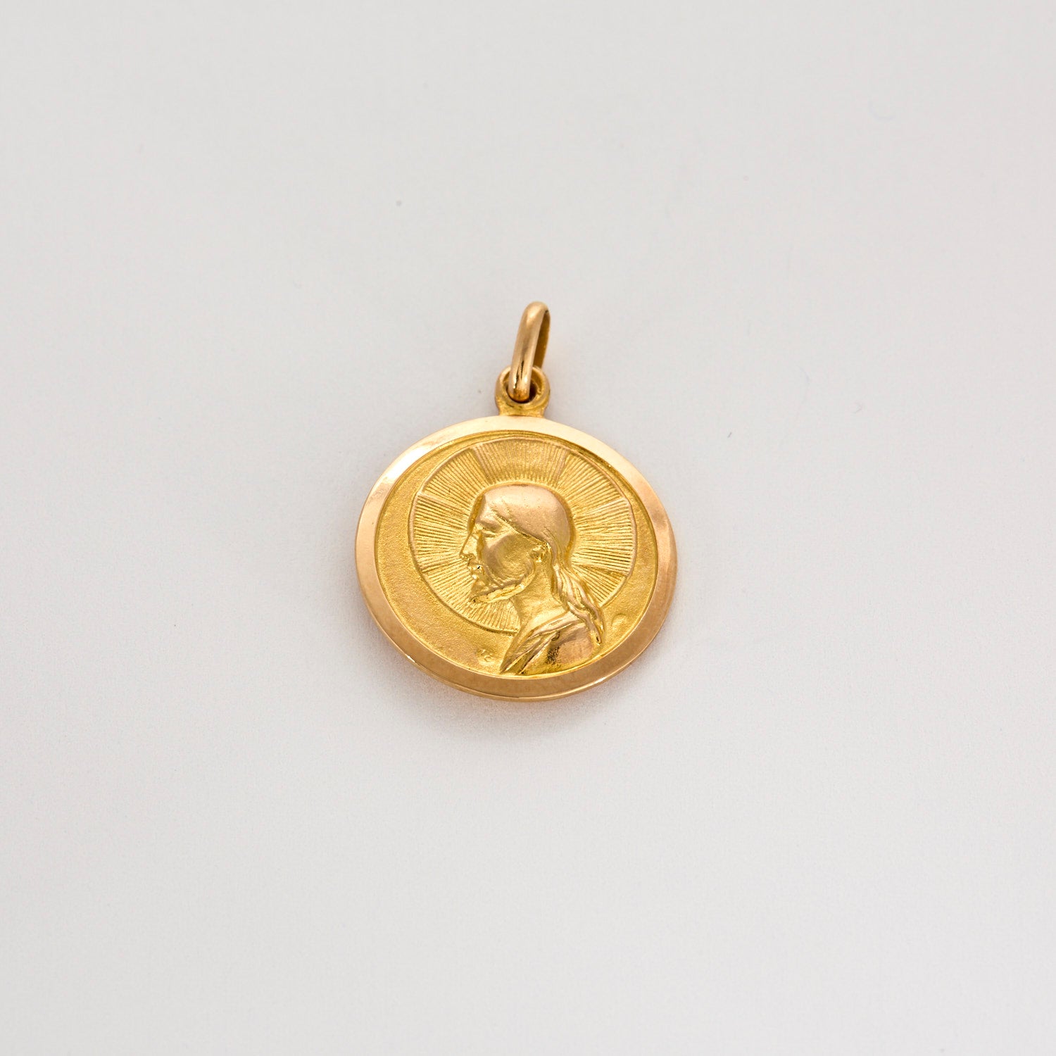 Médaille Vierge & Jésus en or jaune