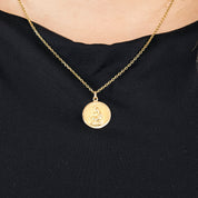 Médaille Vierge & Jésus en or jaune
