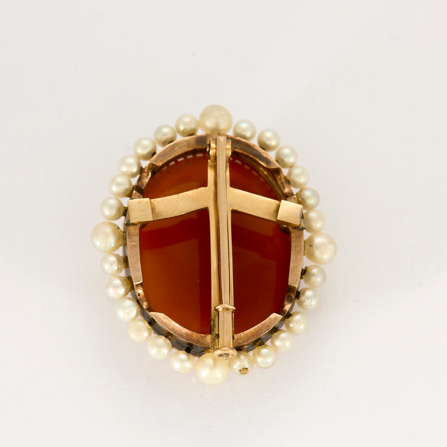 Broche ancienne fin XIX en or et Camée.