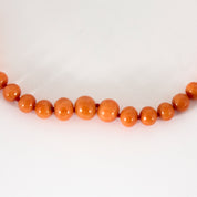 Collier ancien en corail perles 8-5mm