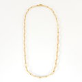Chaine-collier maille Trombone en or jaune