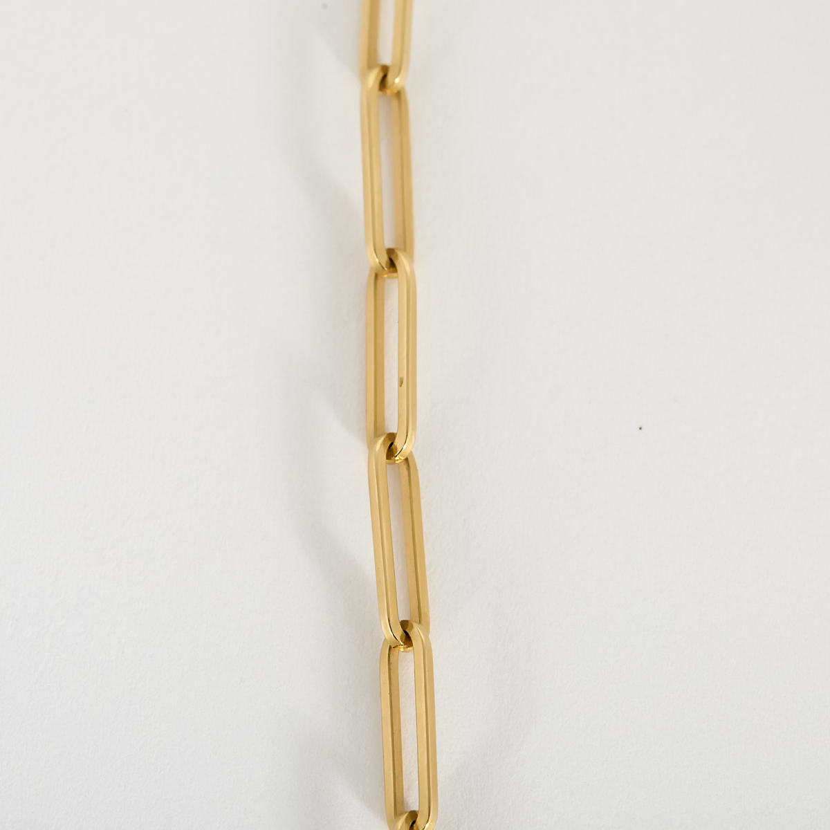 Chaine-collier maille Trombone en or jaune