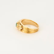 Bague Van Cleef & Arpels vintage en or jaune et émeraude