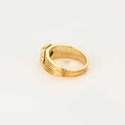 Bague Van Cleef & Arpels vintage en or jaune et émeraude