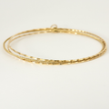 Bracelet jonc vintage triple rang en or jaune