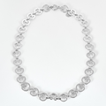 Collier Coeur O.J PERRIN en or blanc.