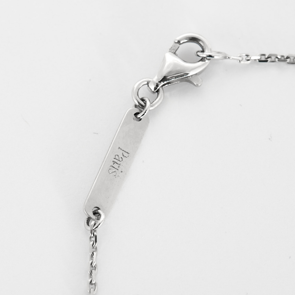 Collier double cercle en or et diamants blanc & cognac.