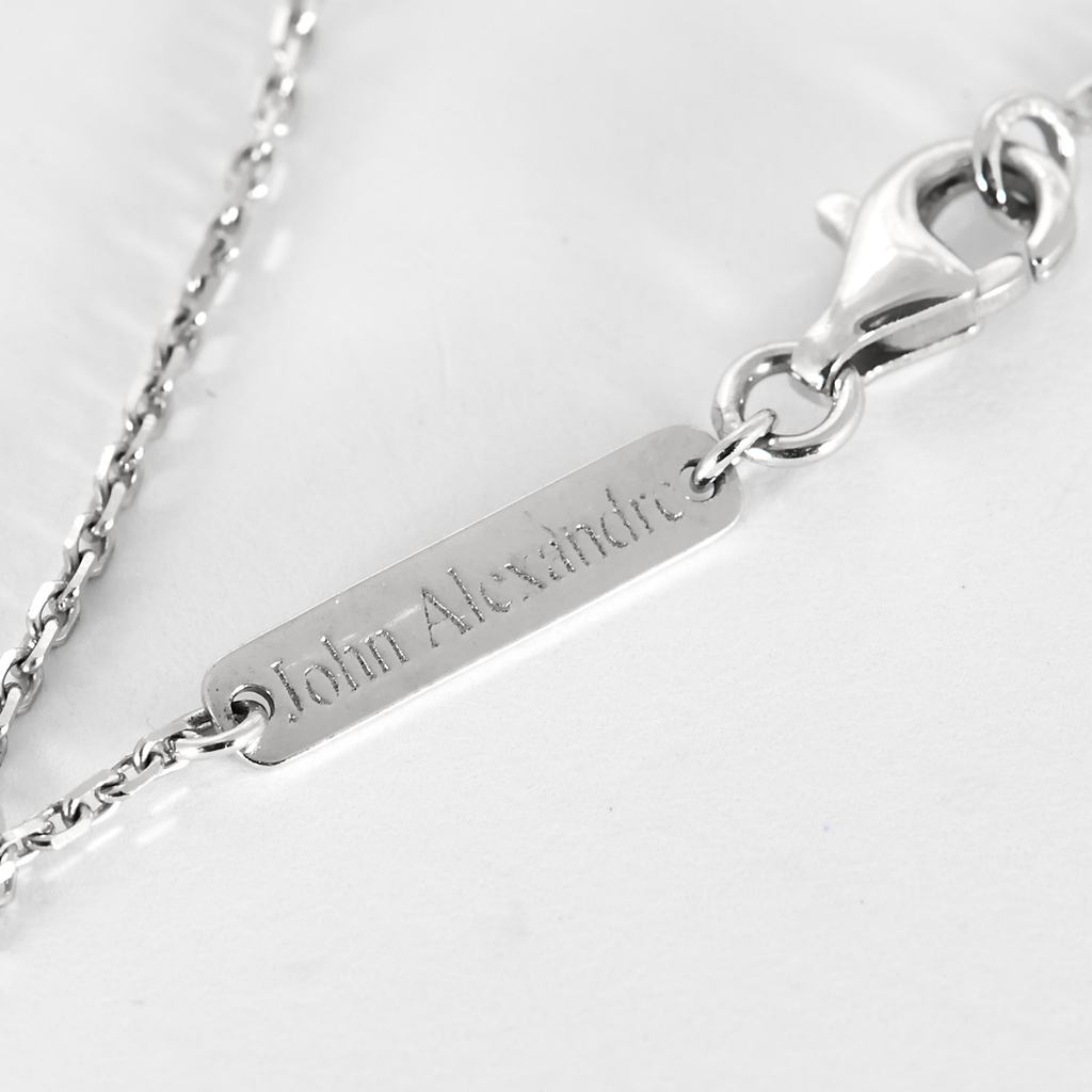 Collier double cercle en or et diamants blanc & cognac.
