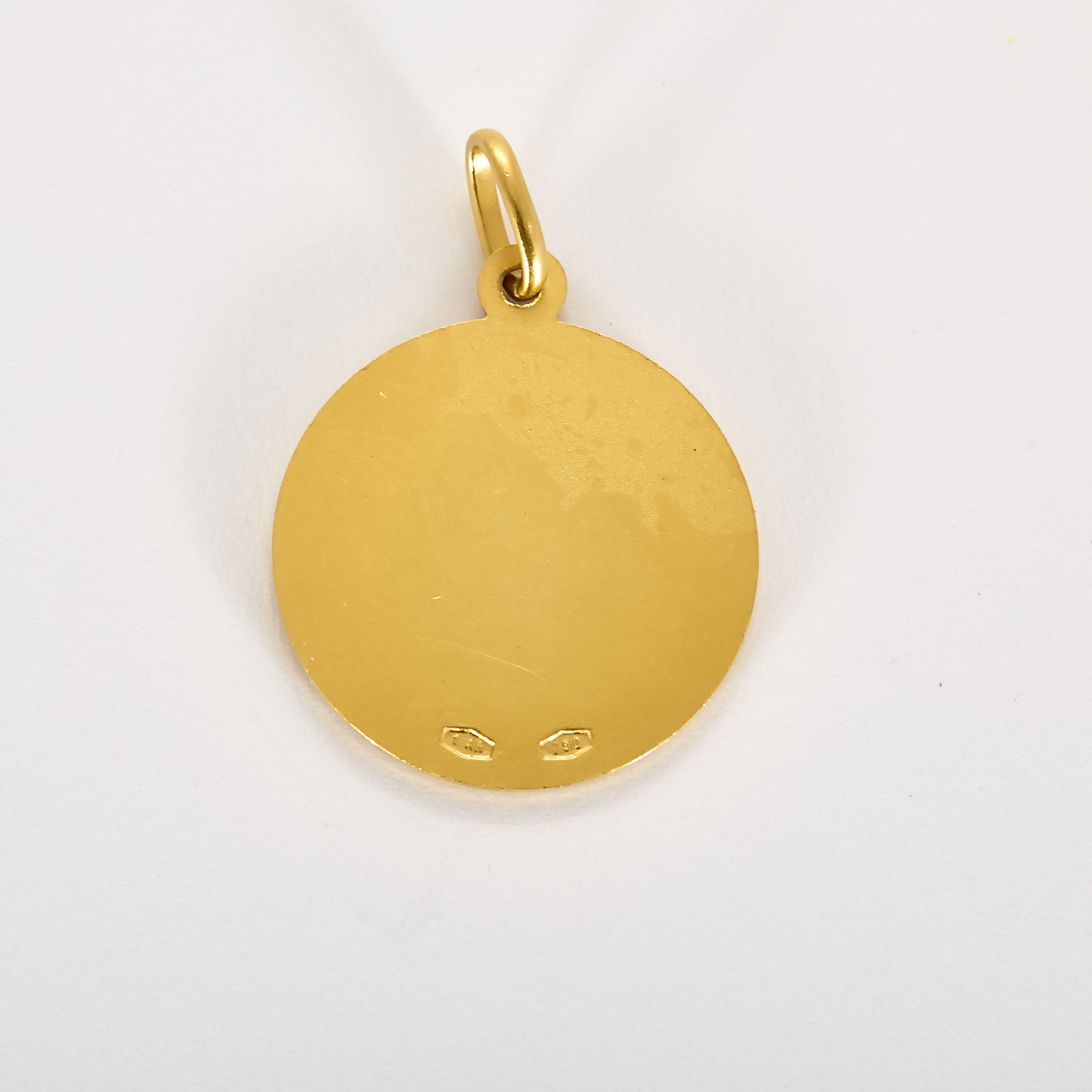 Médaille Saint Antoine en or jaune 20mm.