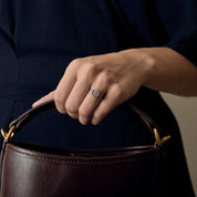 Bague ancienne "solitaire 0,70 carat" en platine et diamants.