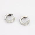 Créoles en or blanc et diamants