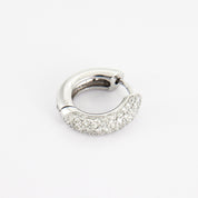 Créoles en or blanc et diamants