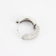 Créoles en or blanc et diamants