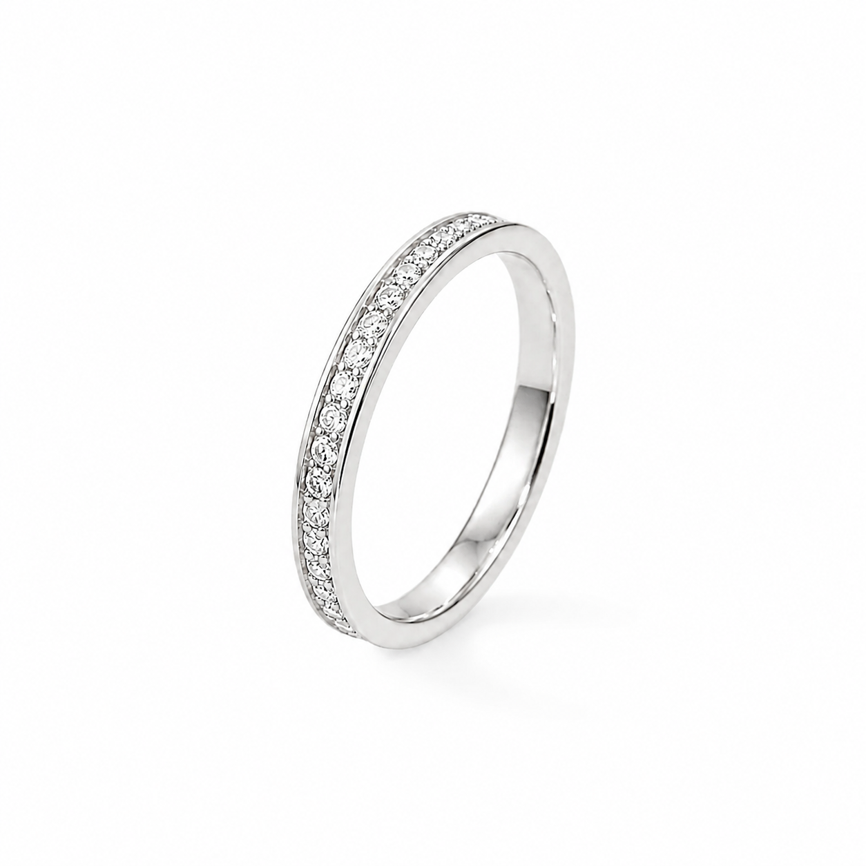 Alliance en or blanc et diamants – 0,40 carat