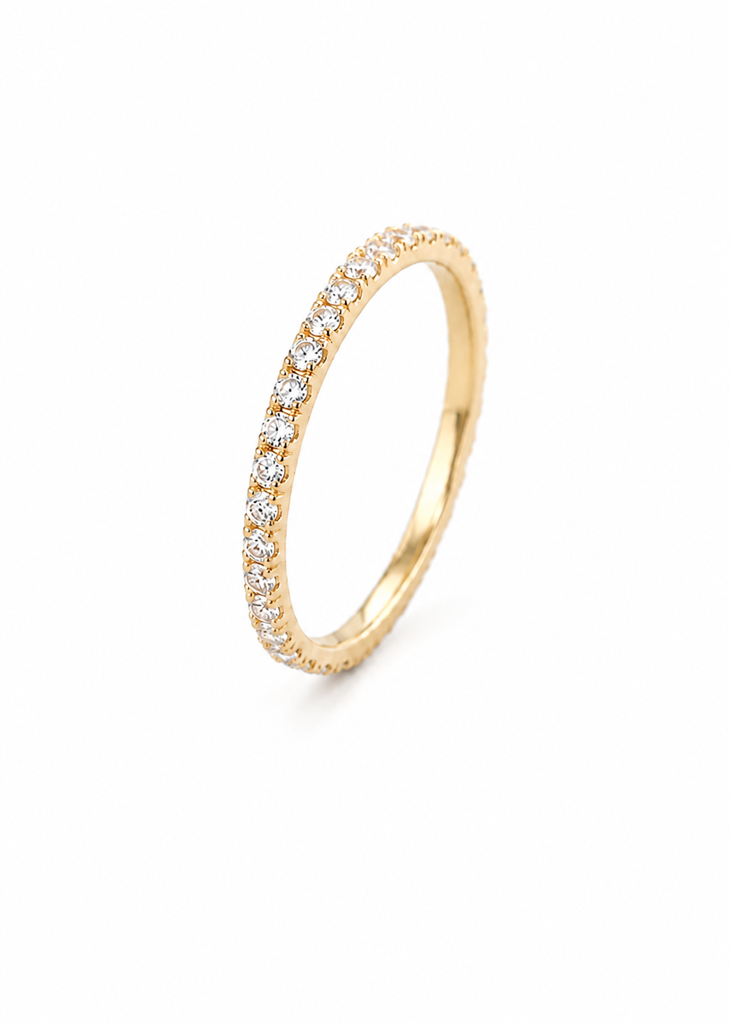 Alliance tour complet en or rose et diamants – 0,50 carat