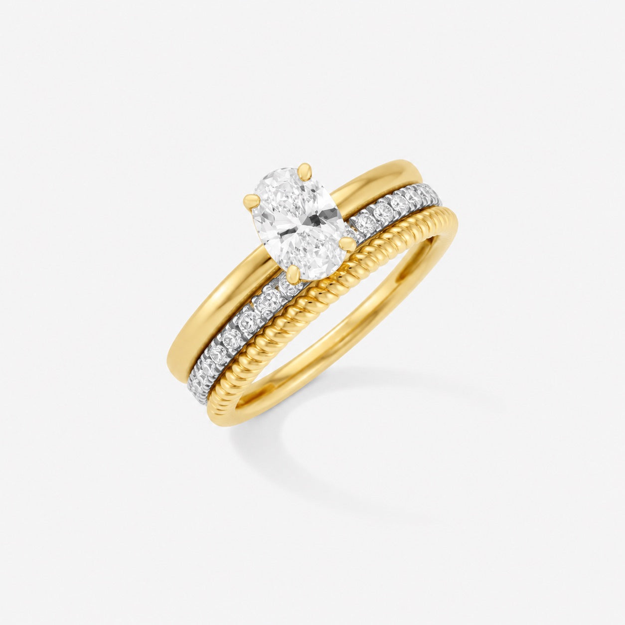 Bague Torsadée 3 rangs
