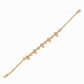 Bracelet géométrique en or jaune et diamants – 0,46 carat
