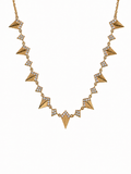 Collier géométrique en or jaune et diamants – 0,52 carat