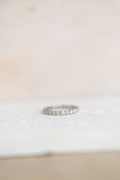 Alliance tour complet en or blanc et diamants – 1,08 carat