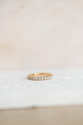 Alliance tour complet en or rose et diamants – 1,17 carat
