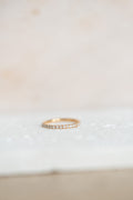 Alliance tour complet en or rose et diamants – 0,50 carat