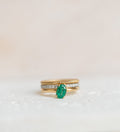 Bague en or jaune, émeraude et diamants – 1,03 carat