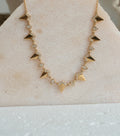 Collier géométrique en or jaune et diamants – 0,52 carat