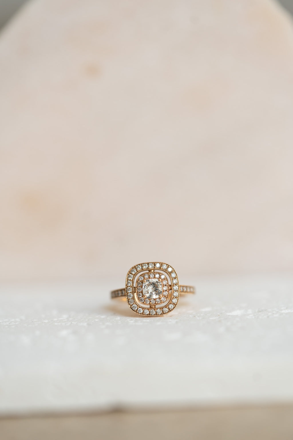 Bague en or rose et diamants – 1 carat