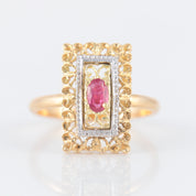 Bague Arabesques or jaune