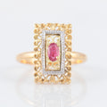 Bague Arabesques or jaune