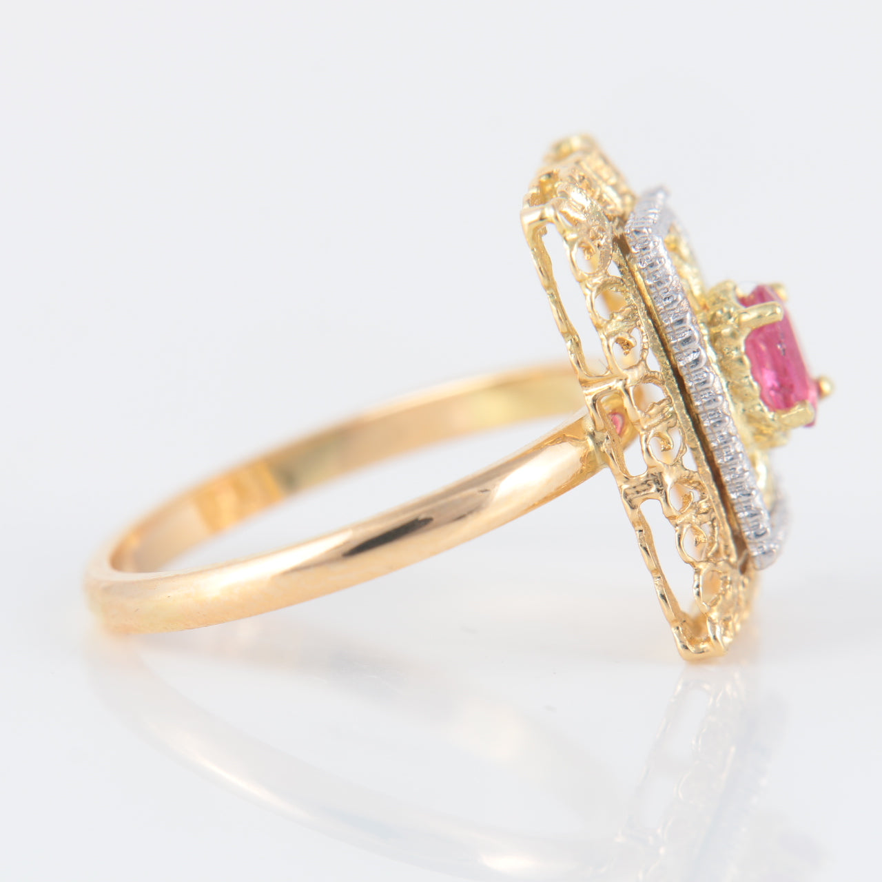 Bague Arabesques or jaune