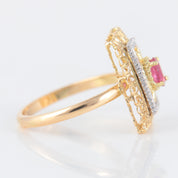 Bague Arabesques or jaune
