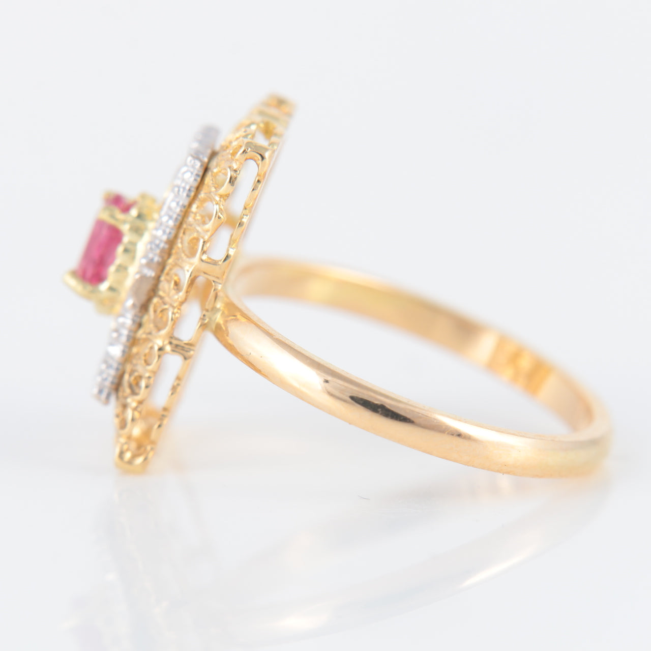 Bague Arabesques or jaune