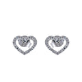 Boucles d'oreilles Cœurs diamants