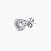 Boucles d'oreilles Cœurs diamants
