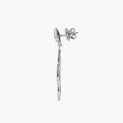 Boucles d'oreilles Dentelle or blanc et diamants