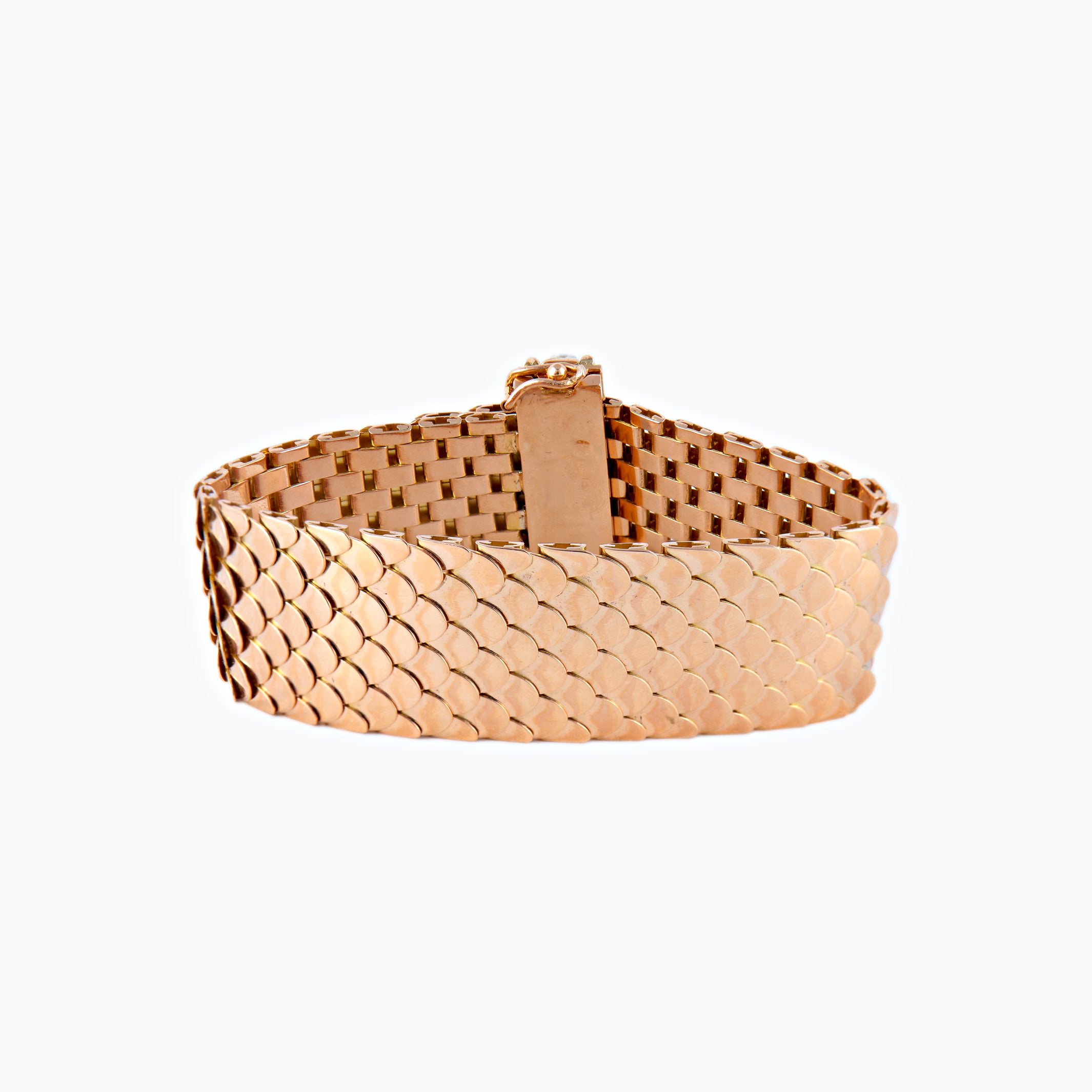 Bracelet Ceinture en or et diamants des années 50