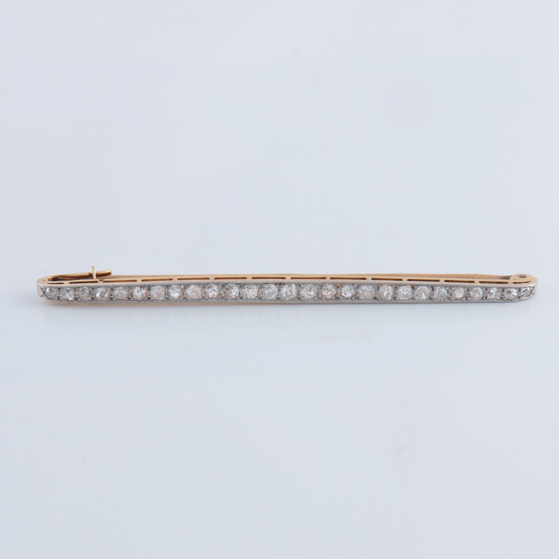 Broche Barrette en or et diamants